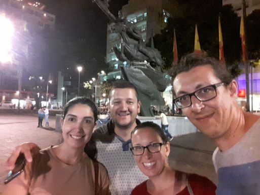 Mit unseren Couchsurfing-Hosts in Pereira